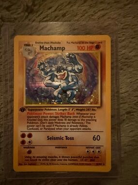Machamp Holographic Trading Card - 1st Edition Pokémon